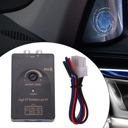 Line Out Converter Adapter Stereo Car Audio Level Converter 2