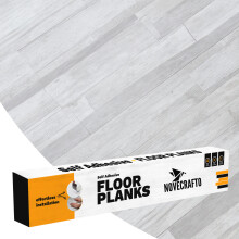 (Light Grey, 20) Self Adhesive Floor Planks - Vinyl Flooring Set Peel and Stick Floor Tiles 36x5.98in (91.4x15.2cm) - Vinyl Floor Tiles Wood Effect