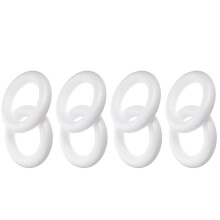 White Foam Circles for Wreath Craft 8 Pieces
