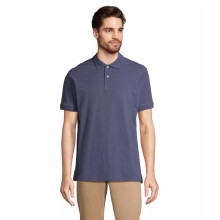 (XL, Denim) SOLS Unisex Adult Pacific Pique Twin Needle Stitch Polo Shirt
