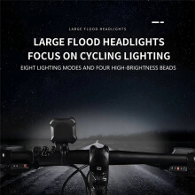 Rechargeable Bikes Bell Loud Horn Warning Safety Electric Ring Bicycle Handlebar Light with Bell Cycling Accessories C