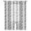 Sheer Curtains Black & White Leaf Design 52x96 Inch Light 7