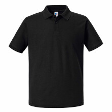 (3XL, Black) Russell Mens Authentic Eco Polo Shirt