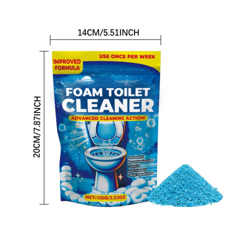 Foam Toilet Cleaner Deodorizing Stain and Limescale Remover 2