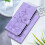 Purple PU Leather Flip Wallet Case for iPhone 13 Pro Max 2
