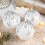 White Shatterproof Christmas Balls Plastic Ornaments 3.15 1