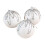 White Shatterproof Christmas Balls Plastic Ornaments 3.15 2