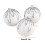 White Shatterproof Christmas Balls Plastic Ornaments 3.15 3