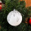 White Shatterproof Christmas Balls Plastic Ornaments 3.15 5