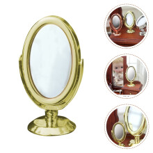 Vintage Golden Oval Mini Mirror 1 Set 1.8 x 1 in