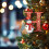 Snowman Christmas Tree Ornaments A-Z 26 pcs Red 2
