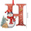 Snowman Christmas Tree Ornaments A-Z 26 pcs Red 3