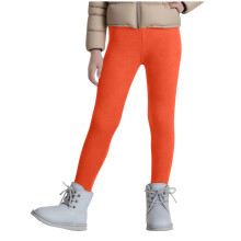 Girls Fleece-Lined Leggings Winter Warm Thick Full-Length