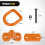 D-Ring Tie Down Anchors 1/2 inch 4 pcs 12000 lbs 2