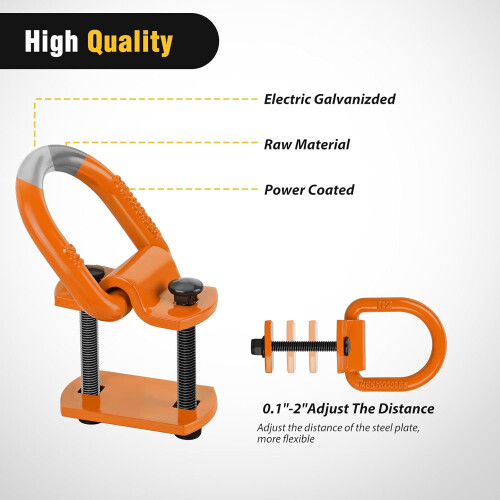 D-Ring Tie Down Anchors 1/2 inch 4 pcs 12000 lbs 2