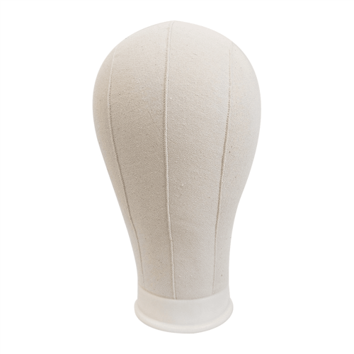 Mannequin Head Canvas Plastic 23 inch Creamy White 1