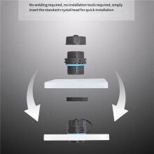 6 Stuks RJ45-Paneelmontagekoppeling, IP68 Afgeschermde Industriële Paneelmontage Ethernet LAN-Doorconnector voor CAT6/CAT5E/CAT5