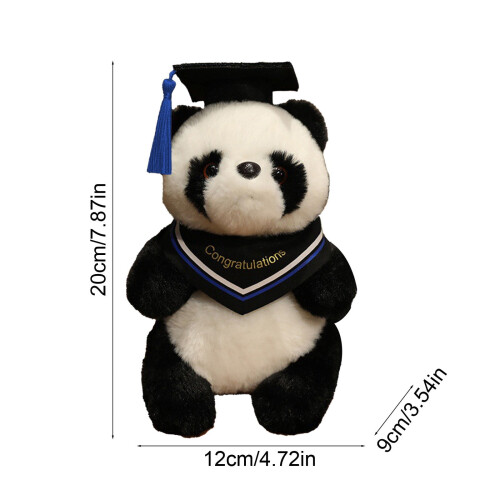 Graduation Plush Bear - Soft 4.7-Inch Mini Doll with Cap 2