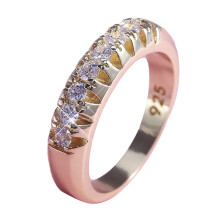 Women's Alloy Geometric Single-Row Ring for Wedding Fashion