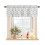 Abstract Geometric Flower Valance Sage Green Grey 60x18 1