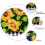 Sunflower Kitchen Curtains and Valance Set Floral Green 3
