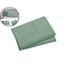 Cotton Pillow Cases Standard Size Set of 2 Green