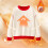 Kids Cotton Pullover Sweatshirt with Elbow Patches Red 3-4 8