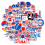 American Independence Day Stickers Pack - Heart Butterfly 1
