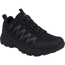(12 UK, Black/Dark Grey) Hi-Tec Mens Stealth Trail Low Trainers
