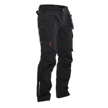 (35R, Black) Jobman Mens Craftsman Work Trousers