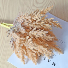 Fake Dried Flower Bouquet Boho Style Brown 1 Piece