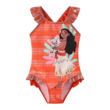 (4-5 Years, Red) Moana Girls Tribal One Piece Swimsuit
