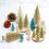 Mini Christmas Trees Snowy Pine Ornament Set 8 Pieces 1