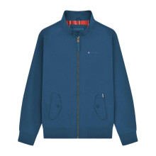 (M, Dark Blue) Lambretta Mens Ribbed Cuff Harrington Jacket