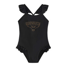(5-6 Years, Black) Harry Potter Girls Hogwarts One Piece Swimsuit