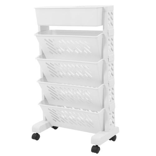 Cube Desk Bookshelf White 64x39x19 cm