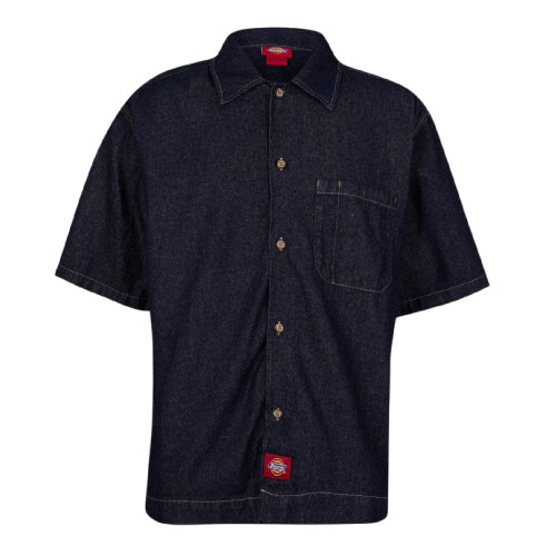 Dickies Dickies Mens Denim Short-Sleeved Shirt