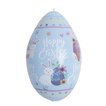 Inflatable Easter Egg Ball Rabbit Pattern PVC 16 Inch