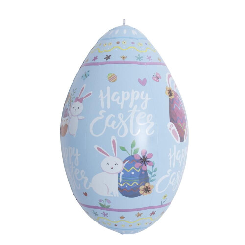 Inflatable Easter Egg Ball Rabbit Pattern PVC 16 Inch