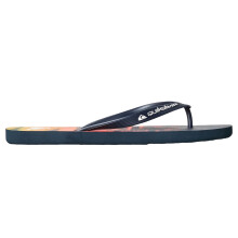 (7 UK, Navy) Quiksilver Mens Logo Flip Flops