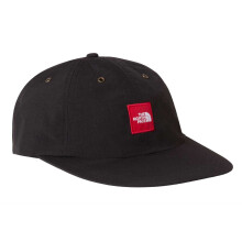 (One Size, Black/Red) The North Face Unisex Adult Box Logo Baseball Cap