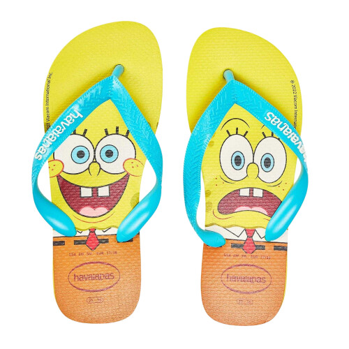 SpongeBob SquarePants SpongeBob SquarePants Childrens/Kids Rubber Flip Flops 2