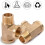 Brass T-Tube Connector DN15 2 pcs 6