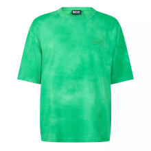 (L, Fern Green) Diesel Mens Logo Washed T-Shirt