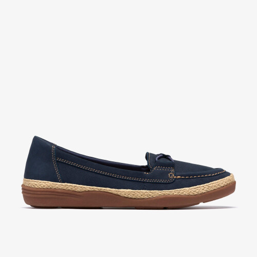 Clarks Elaina Milly Navy Nubuck