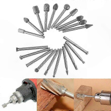 Drill Bits Set Steel Rotary Burrs 20 pcs