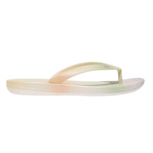(11 UK Child, White) FitFlop Childrens/Kids Iridescent iQushion Flip Flops