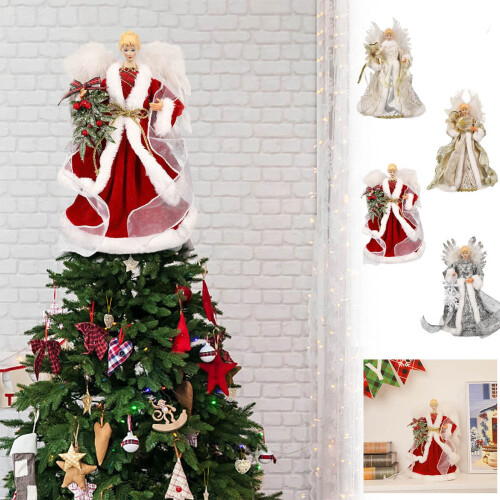 Angel Doll Christmas Tree Topper 6x11x13in