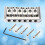 Electric Guitar Bridge TL Style 1 Set 7.7x4.4x0.95 cm 5