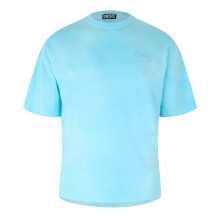 (S, Blue) Diesel Mens Logo Washed T-Shirt